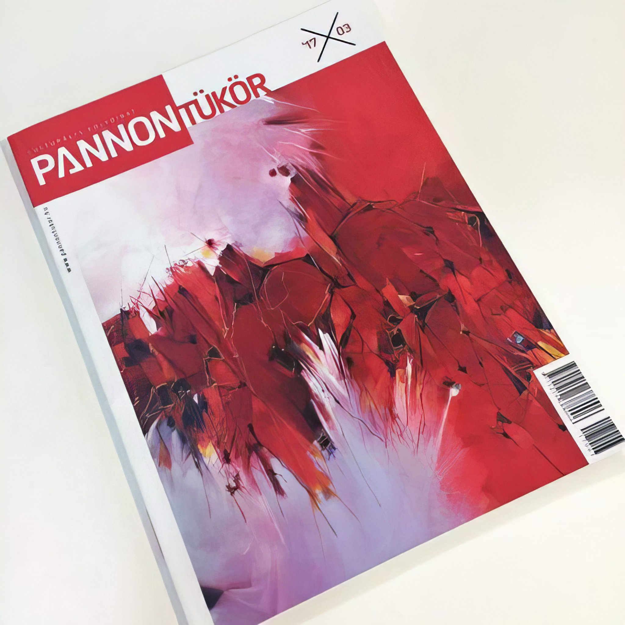 Painting on Cover of Pannon Tükör Magazine